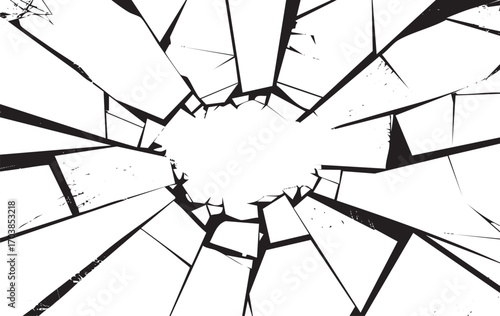 Shattered Glass Effect - Broken and Cracked Texture