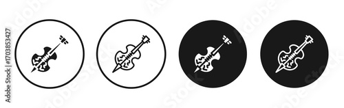 Cello icon vector illustrations set for app and web