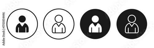 Admin icon vector illustrations set for app and web