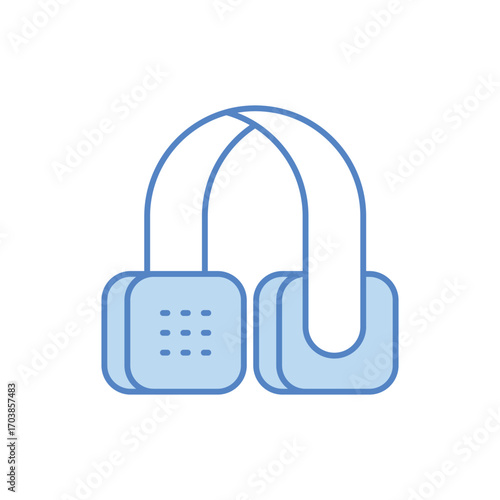 Support Blue Color Vector Icon