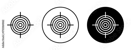 Target icons vectors for web designs.