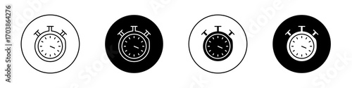 Stopwatch icons vectors for web designs.