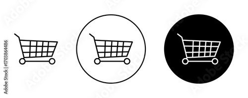 Shopping icons vectors for web designs.