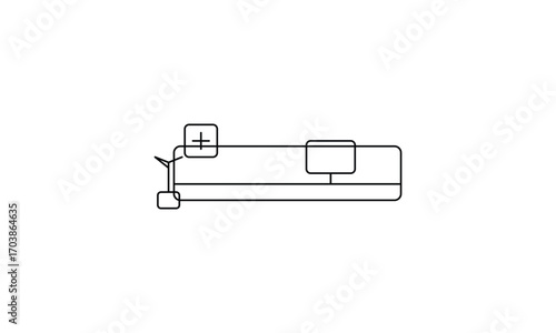 Clinic Reception Vector – Editable EPS Scene of Medical Front Desk, Waiting Area & Patient Interaction
