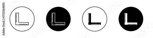 Ruler combined icons vectors for web designs.