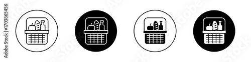 Picnic icons vectors for web designs.