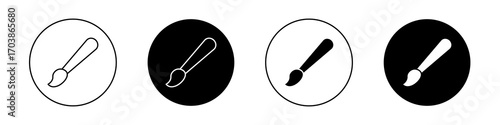 Paint brush icons vectors for web designs.