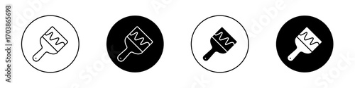 Paint brush icons vectors for web designs.
