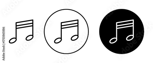 Music icons vectors for web designs.