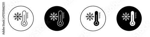 Low Temperature icons vectors for web designs.