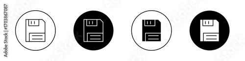 Floppy disk icons vectors for web designs.