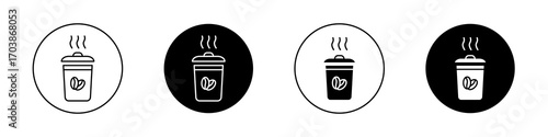 Coffee icons vectors for web designs.