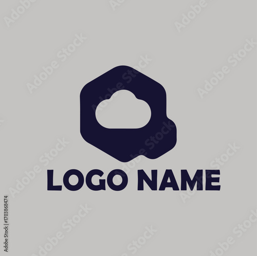 SaaS platforms product logo simple flat vector illustration Icon