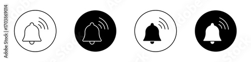 Bell ring icons vectors for web designs.