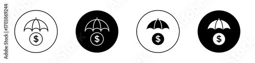 assets protection icons vectors for web designs.