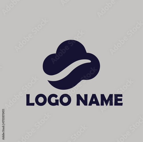 SaaS platforms product logo simple flat vector illustration Icon