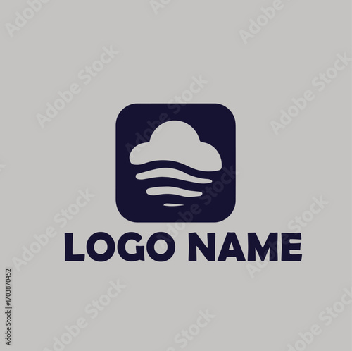 SaaS platforms product logo simple flat vector illustration Icon