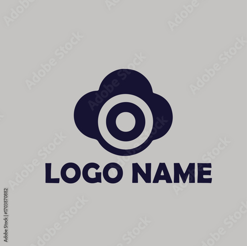 SaaS platforms product logo simple flat vector illustration Icon