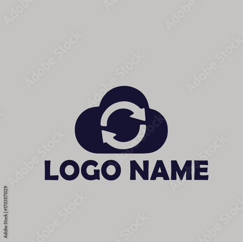 SaaS platforms product logo simple flat vector illustration Icon