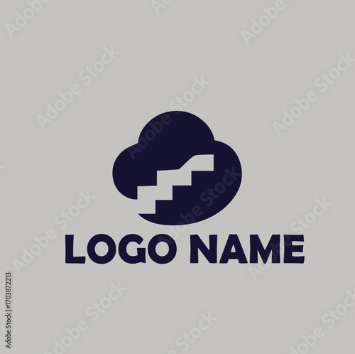 SaaS platforms product logo simple flat vector illustration Icon