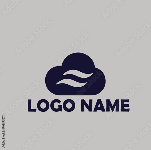 SaaS platforms product logo simple flat vector illustration Icon