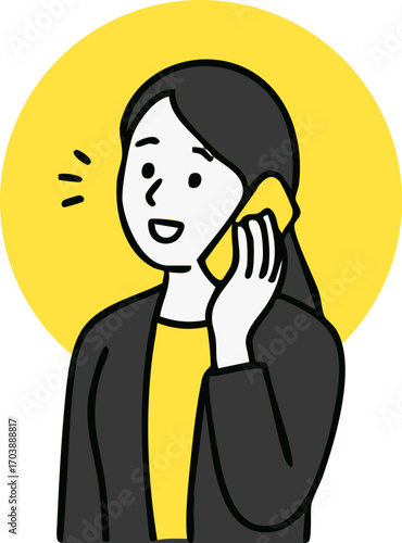 woman talking on the phone