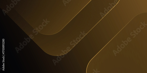 Brown and gold gradient abstract background with luxurious and elegant gold geometric design. Modern background concept for covers, brochures, banners, and cards.