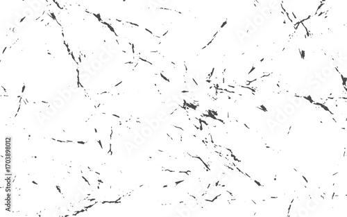 High-resolution image of a cracked white surface, showcasing natural fracture patterns and fine lines. Isolated Black on White Background. EPS 10