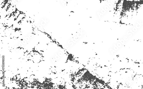 High-resolution image of a cracked white surface, showcasing natural fracture patterns and fine lines. Isolated Black on White Background. EPS 10