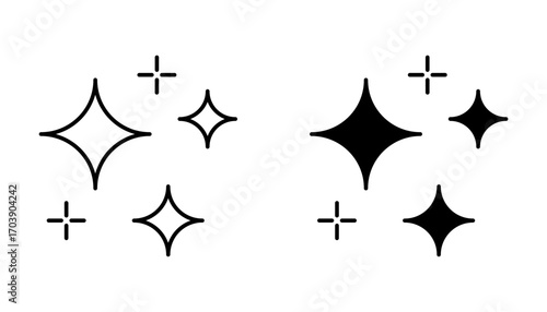 clean surface Icon set .Symbol isolated white background. vector illustration. color editable.