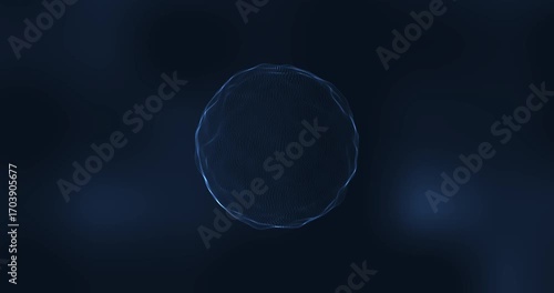 Animated background with liquid sphere