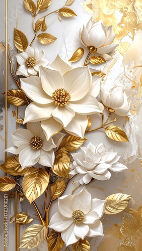 Floral art, 3D effect