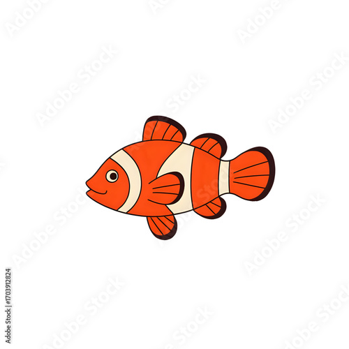 fish on a white background