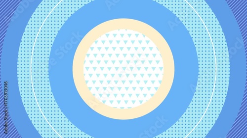 cute animation of a patterned circle expanding
