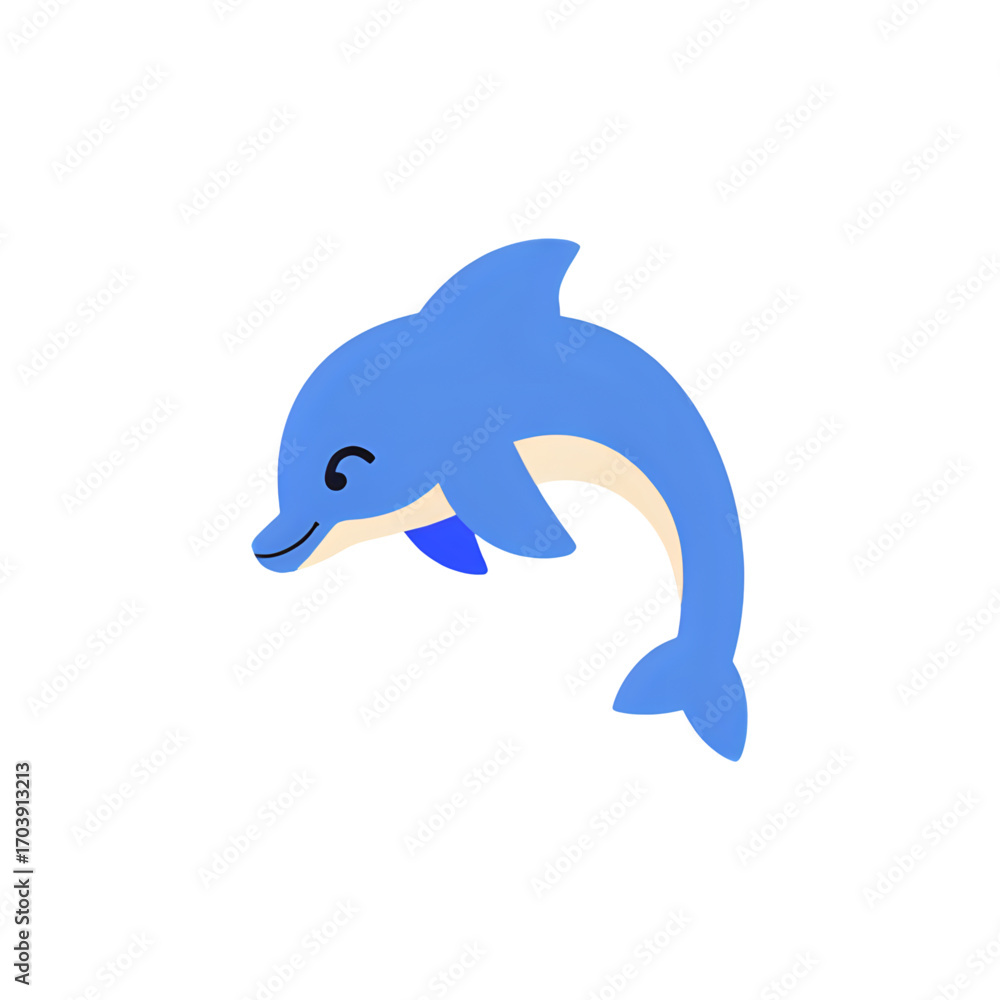 Fototapeta premium dolphin jumping isolated on white