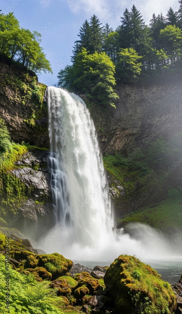 Fototapeta premium waterfall in the forest