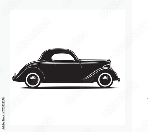 retro car vector illustration
