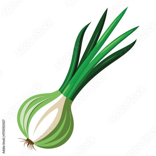 Fresh and Flavorful Green Onion A Vibrant and Versatile Culinary Ingredient Depicted in a Visually Appealing and Appetizing Manner
