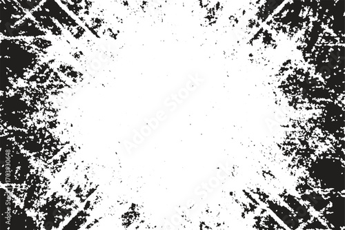 Grunge glitter Christmas abstract background on transparent bg. white concrete wall texture background black-white dyed paper texture. Sketch grunge design. Use for poster, cover, banner