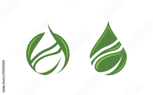 Water drop Plumbing Logo Template vector illustration v4.3