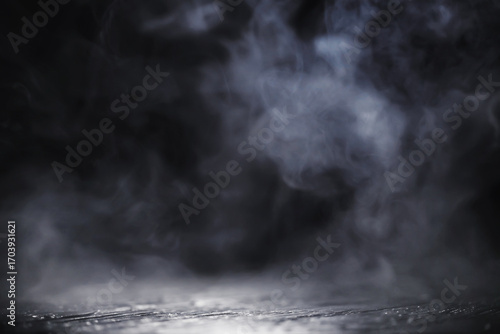 White clouds of vapor smoke are isolated on a black background. overlay