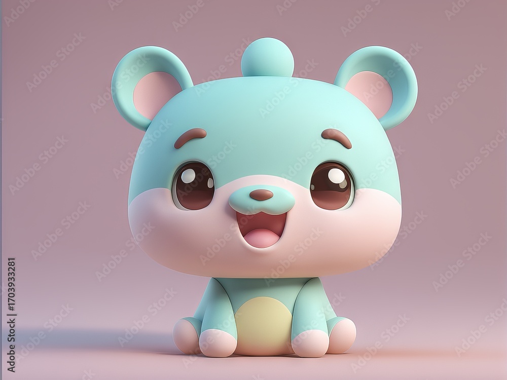 Fototapeta premium cartoon cute panda bear