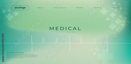 Clean blue medical background featuring an ECG heartbeat line, modern interface elements, and digital health icons. Perfect for healthcare presentations, hospital banners, medical websites, and pharma