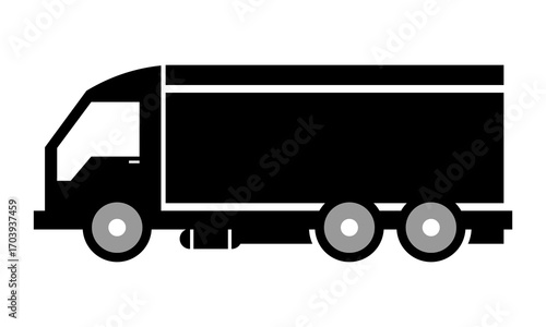 cargo truck, container truck vector