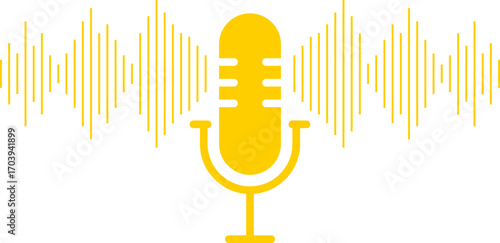 Podcast sound waves collection. Voice message for social media app. Equalizer template, voice microphone signals, sound wave. Music, podcast, broadcast, UI, audio branding design. Isolated vector set