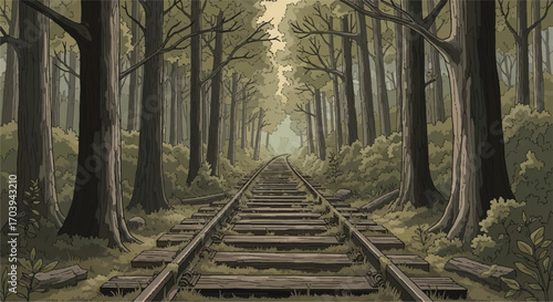 Forgotten Railway Through the Woods A Journey into the Past