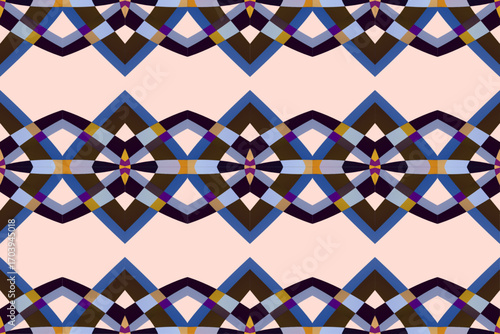 Seamless flannel colourful glow aesthetic abstract gradient line art shape wallpaper background pattern