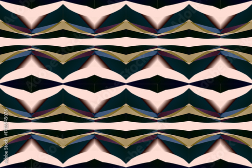 Seamless flannel colourful glow aesthetic abstract gradient line art shape wallpaper background pattern