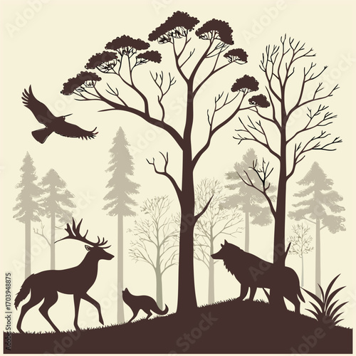 Wildlife Silhouettes