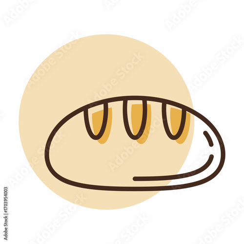Freshly Baked Loaf of Bread Icon